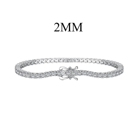 [Noble Jewelry]Dazzling Exquisite Round Cut Daily Bracelet