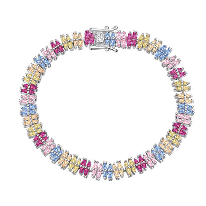 [Noble Jewelry]Sparkling Exquisite Multi Cut Party Bracelet