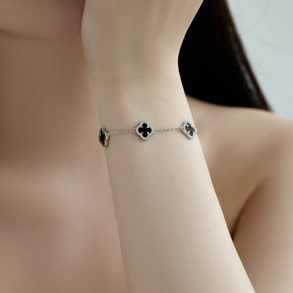 [Noble Jewelry]Four-Leaf Clover Exquisite Bracelet