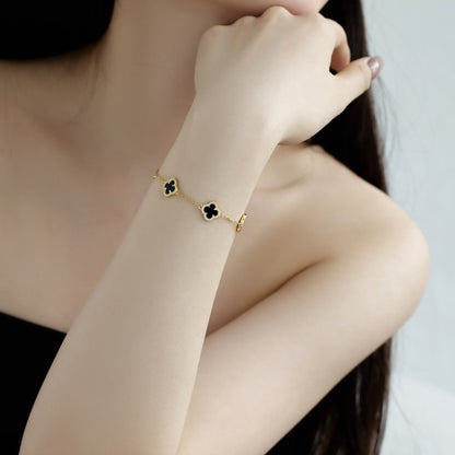 [Noble Jewelry]Four-Leaf Clover Exquisite Bracelet