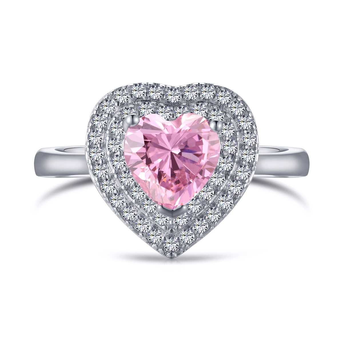 [Noble Jewelry]Delicate Ebullient Heart Shape Wedding Ring