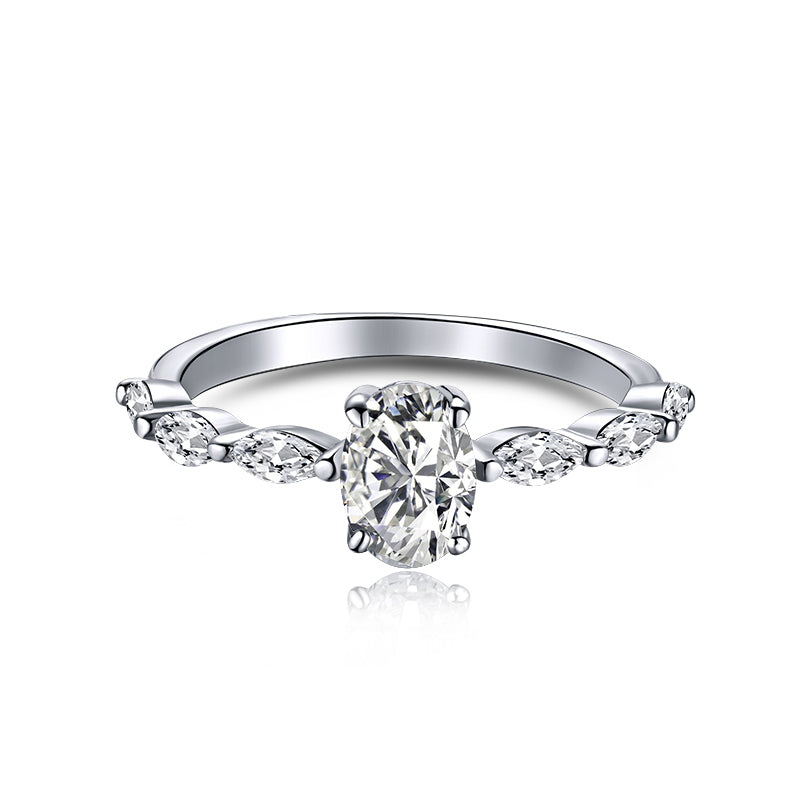 [Noble Jewelry]0.75 Carat Luxurious Vibrant Elongated Cushion Cut Daily Ring