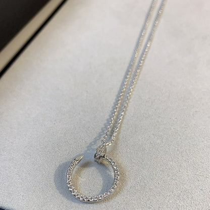 [Noble Jewelry]JUSTE NECKLACE SILVER DIAMONDS