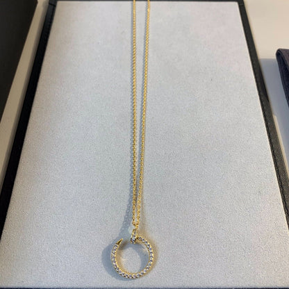 [Noble Jewelry]JUSTE NECKLACE GOLD DIAMONDS