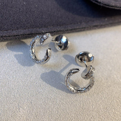 [Noble Jewelry]JUSTE EARRINGS SILVER DIAMONDS