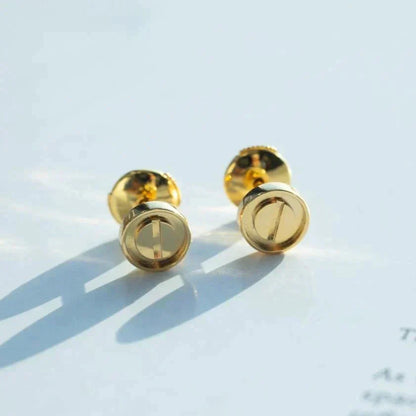 [Noble Jewelry]LOVE EARRINGS GOLD 10MM