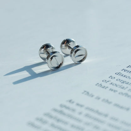 [Noble Jewelry]LOVE EARRINGS SILVER 10MM