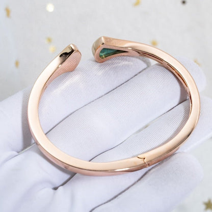 [Edler Schmuck]DREAM ARMBAND OFFEN MALACHIT ROSGOLD