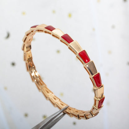 [Noble Jewelry]SERPENTI BRACELET PINK GOLD RUBELLITE