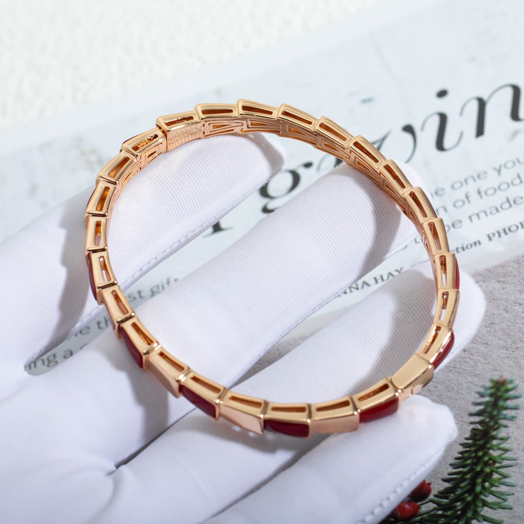 [Noble Jewelry]SERPENTI BRACELET PINK GOLD RUBELLITE