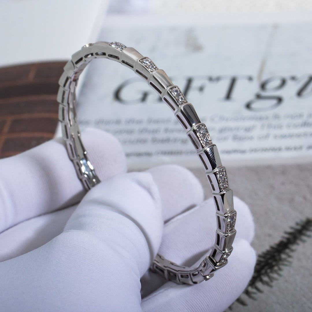 [Noble Jewelry]SERPENTI BRACELET SILVER DIAMOND