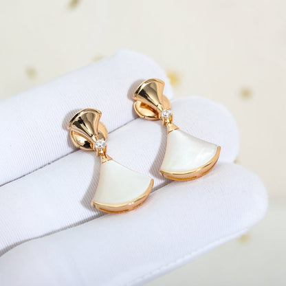 [Noble Jewelry]DREAM MOP PINK GOLD EARRINGS