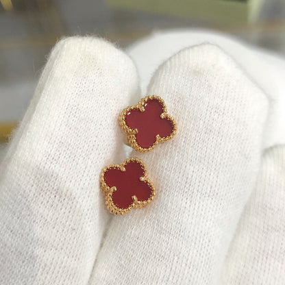 [Noble Jewelry]CLOVER MINI GOLD EARRINGS