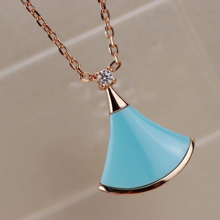 [Noble Jewelry]DREAM NECKLACE TURQUOISE PINK GOLD