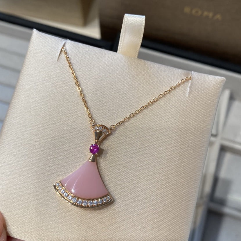 [Noble Jewelry]DREAM NECKLACE PINK OPAL