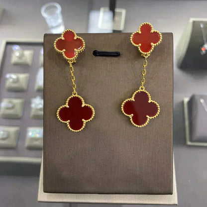 [Noble Jewelry]CLOVER 2 MOTIFS  EARRINGS (MULTIPLE CHOICESC