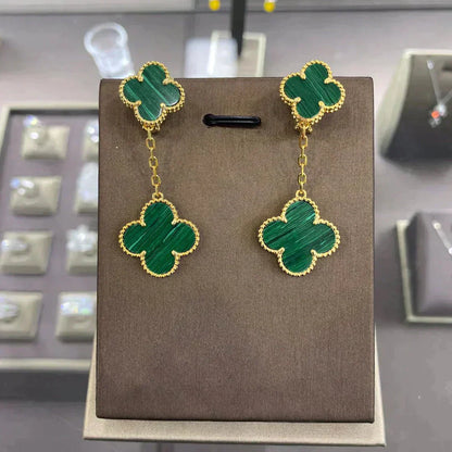 [Noble Jewelry]CLOVER 2 MOTIFS  EARRINGS (MULTIPLE CHOICESC