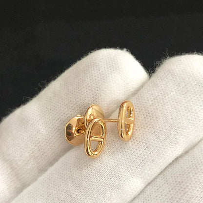 [Noble Jewelry]CHAINE SMALL EARRINGS GOLD AND SILVER