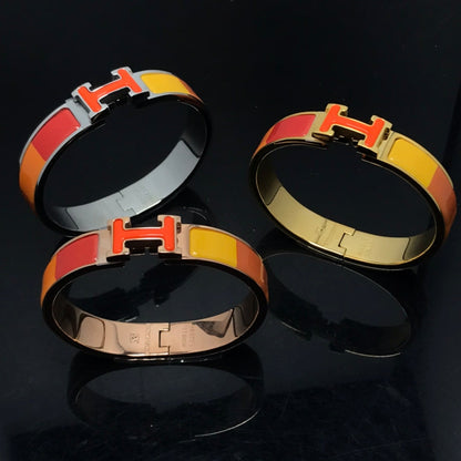 [Edler Schmuck]H ARMBAND ORANGE REGENBOGEN KERAMIK