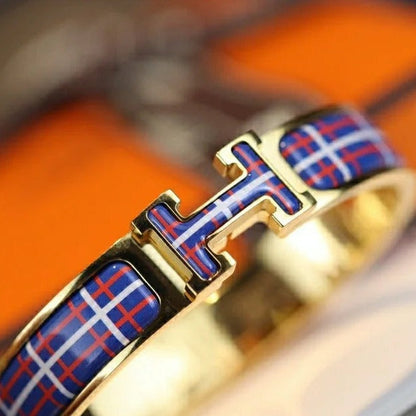 [Noble Jewelry]H TARTAN BRACELET 12MM