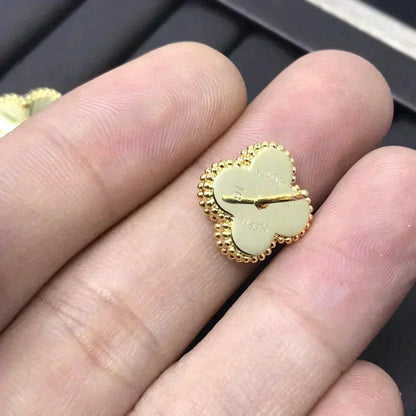 [Edler Schmuck] CLOVER MINI 9,5 MM LASER OHRRINGE