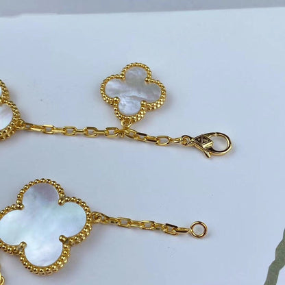 [Noble Jewelry]MAGIC CLOVER MOP GOLD BRACELET 5 MOTIFS