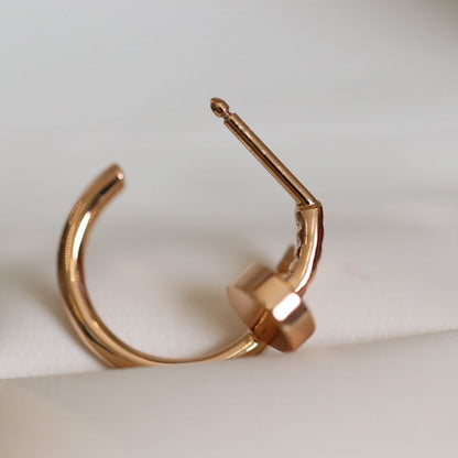 [Noble Jewelry]JUSTE EARRINGS PINK GOLD