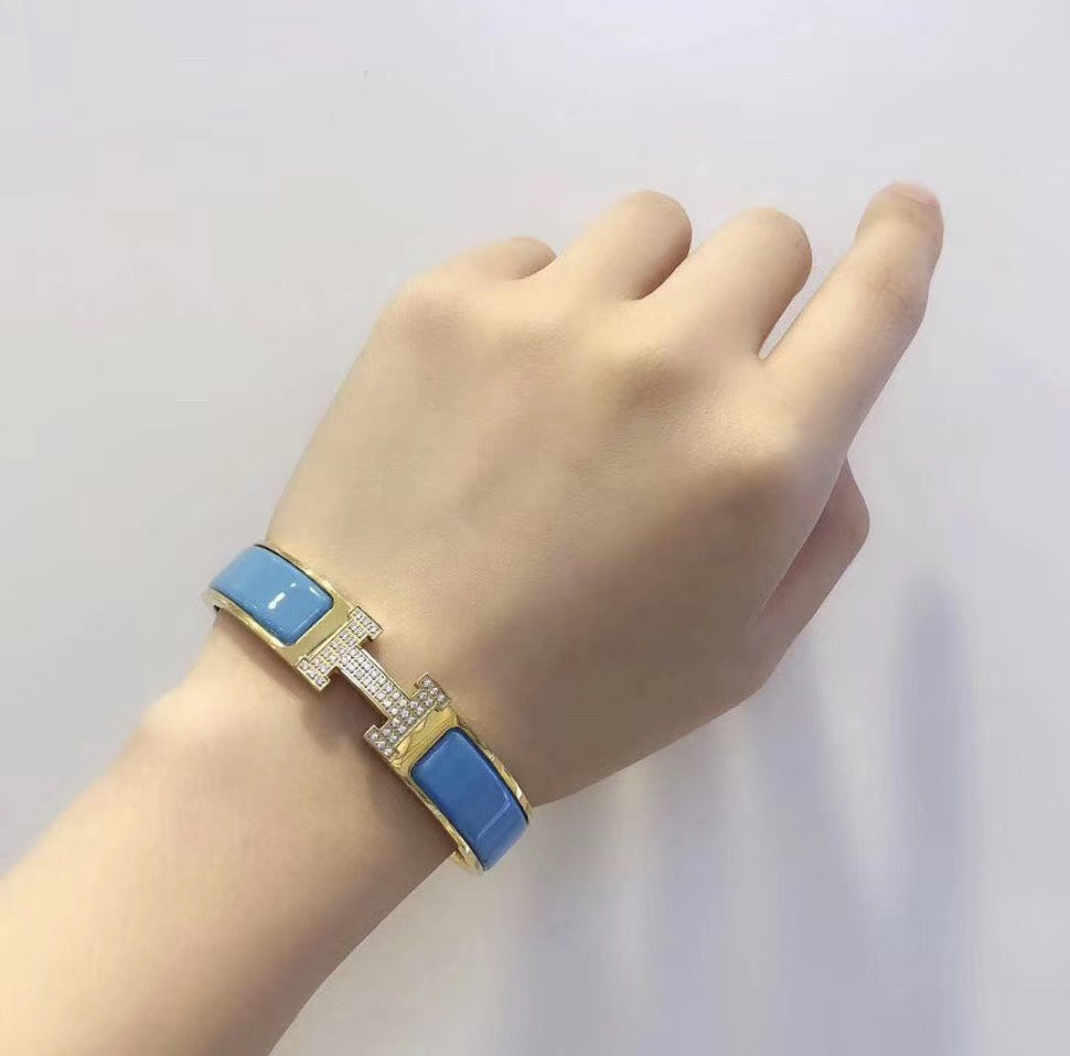 [Edler Schmuck]H CLOUD BLUE ARMBAND GOLD DIAMANT