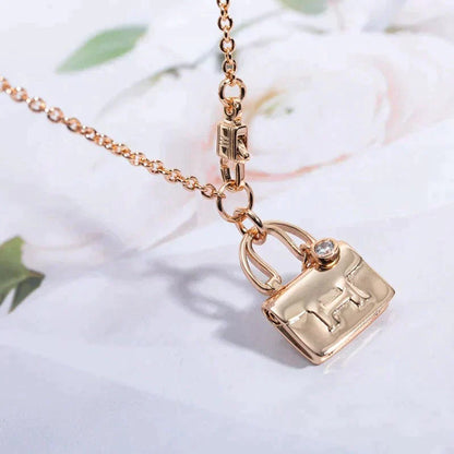 [Noble Jewelry]AMULETTE PEDANT ROSE GOLD NECKLACE