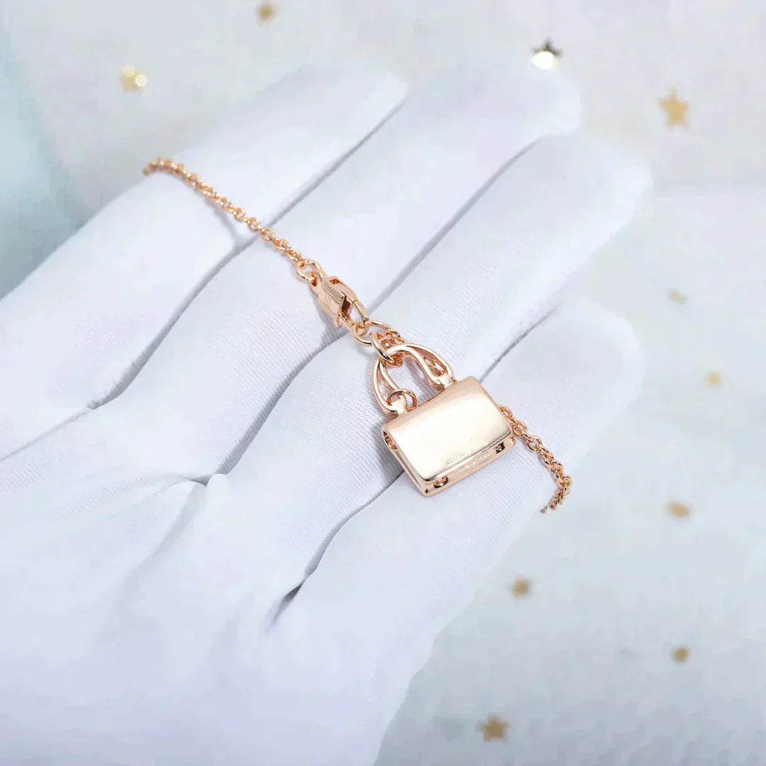 [Noble Jewelry]AMULETTE PEDANT ROSE GOLD NECKLACE