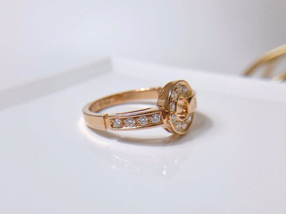 [Edler Schmuck] TRAUMRING DIAMANT ROSGOLD