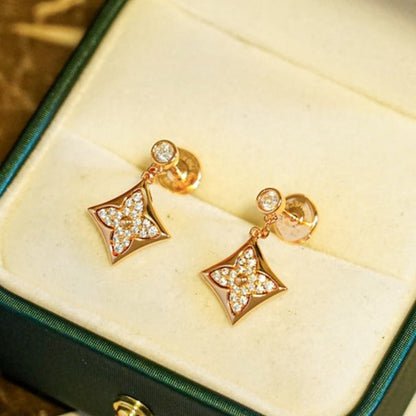 [Noble Jewelry]STAR DIAMONDS EARRINGS GOLD