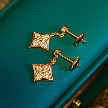 [Noble Jewelry]STAR DIAMONDS EARRINGS GOLD