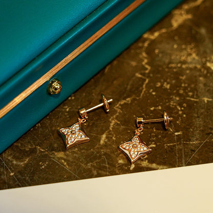 [Noble Jewelry]STAR DIAMONDS EARRINGS GOLD