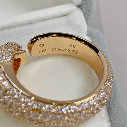 [Noble Jewelry]PANTHERE PINK GOLD DIAMOND RING