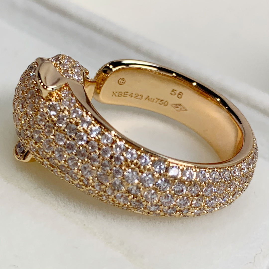 [Noble Jewelry]PANTHERE PINK GOLD DIAMOND RING