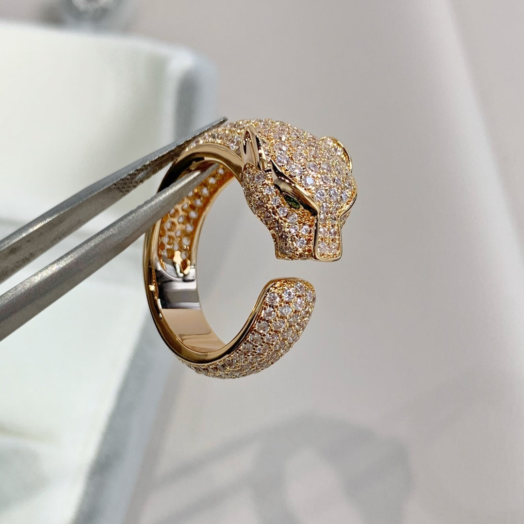 [Noble Jewelry]PANTHERE PINK GOLD DIAMOND RING