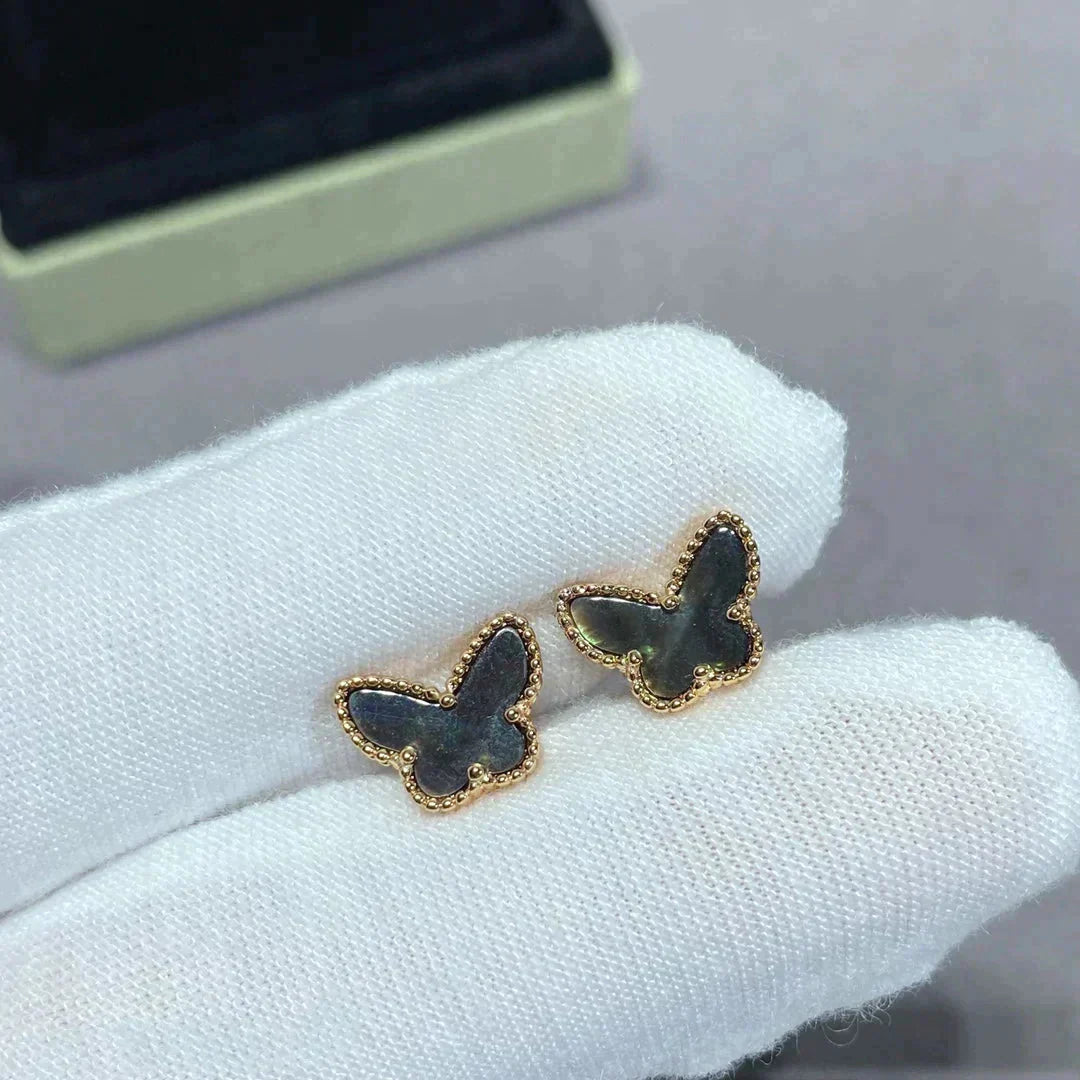 [Noble Jewelry]BUTTERFLY DARK MOP  EARRINGS