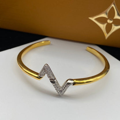 [Edler Schmuck]VOLTE UPSITE DOWN DIAMANT GOLD OFFENES ARMBAND