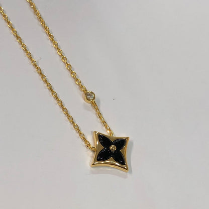 [Noble Jewelry]STAR BLACK MOP NECKLACE