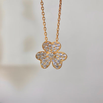 [Noble Jewelry]FLOWER DIAMOND NECKLACE