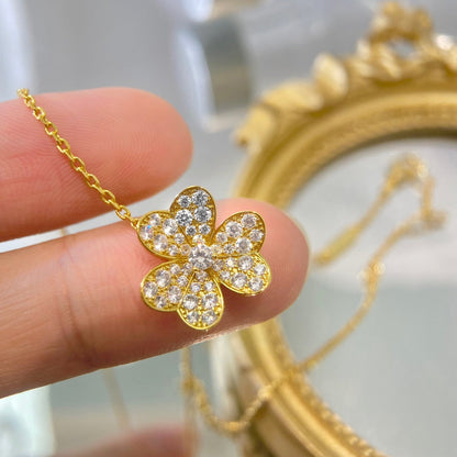 [Noble Jewelry]FLOWER DIAMOND NECKLACE