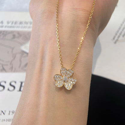 [Noble Jewelry]FLOWER DIAMOND NECKLACE