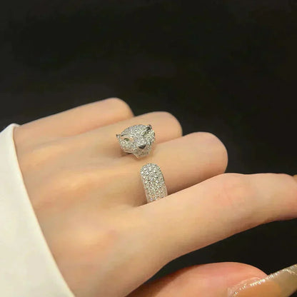 [Noble Jewelry]PANTHERE 5.5MM ALL DIAMOND RING