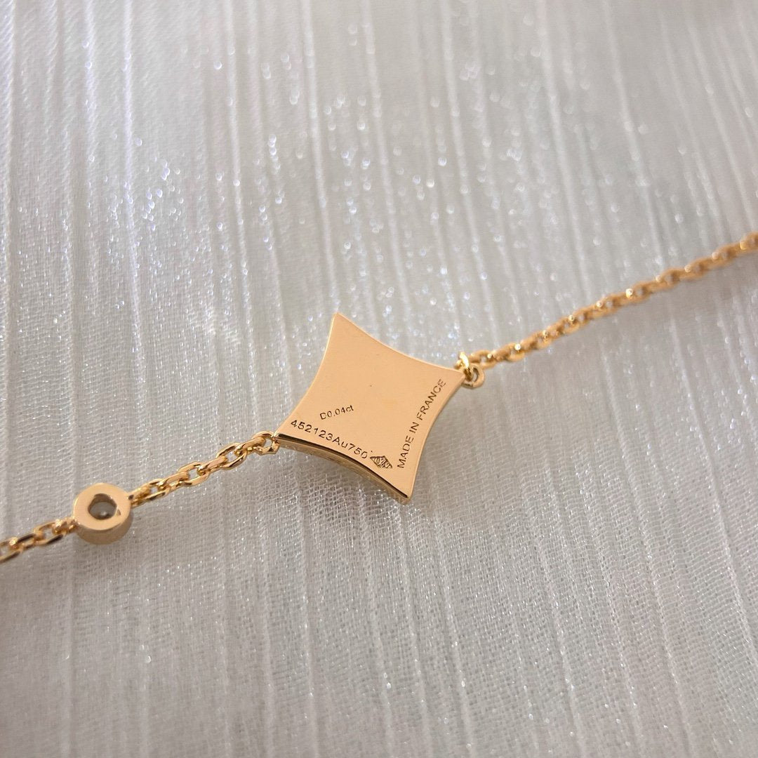 [Noble Jewelry]COLOR STAR PINK GOLD DIAMOND BRACELET