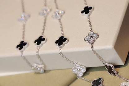 [Noble Jewelry]CLOVER 20 MOTIFS ONYX DIAMOND SILVER