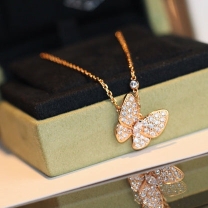 [Noble Jewelry]BUTTERFLY DIAMOND NECKLACE