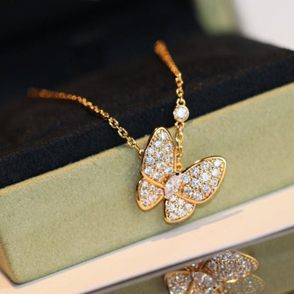 [Noble Jewelry]BUTTERFLY DIAMOND NECKLACE