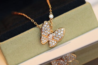 [Noble Jewelry]BUTTERFLY DIAMOND NECKLACE