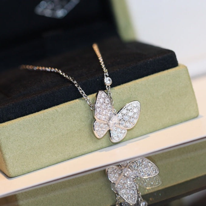 [Noble Jewelry]BUTTERFLY DIAMOND NECKLACE